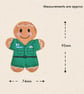 Paramedic Gingerbread Decoration - Embroidered Emergency Care Character - Image 3