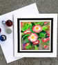 Sweet Briar. Handpainted Floral Rose Blank Greetings Card. Handmade Gift.  - Image 7