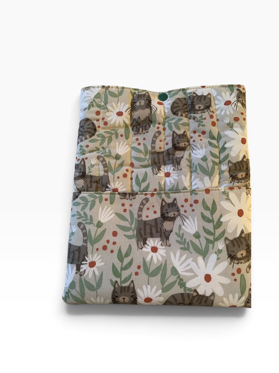 Cat Lover Reading Gift Set.  Handmade Book Sleeve with Accessories.