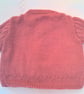Baby's Hand Knitted Round Neck Cardigan with Lacy Set in Sleeves, Custom Make - Image 7