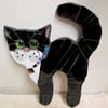 Mosaic Black Cat