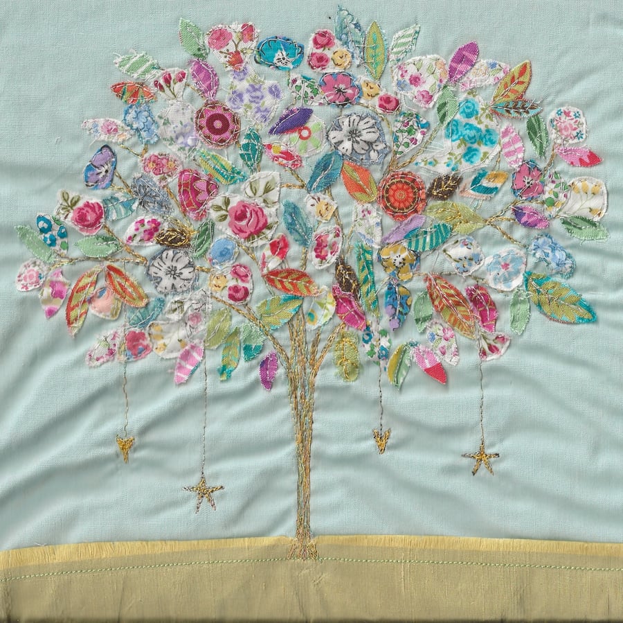 Tree of wishes handmade greetings card