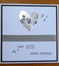 Embellished Heart Silver Wedding Anniversary Card - 25th Anniversary - Image 10