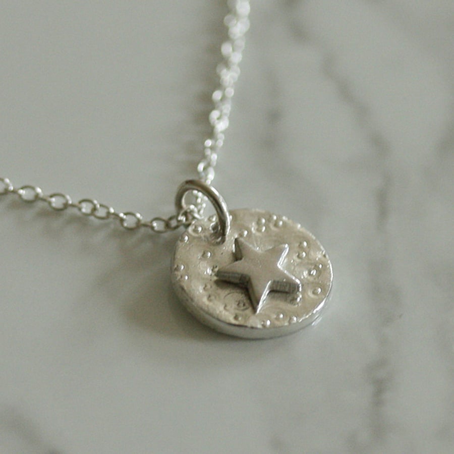 Silver Star Necklace, Star Jewellery