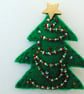 Handcrafted Xmas Tree Brooch - Image 4