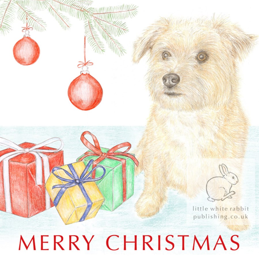 Muffin the Little Dog - Christmas Card