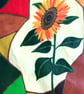 Joyous Tote bag. Fabulous coloured tote printed with Sunflower design - Image 3