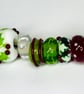 Handmade Christmas lamp work glass beads - Image 4