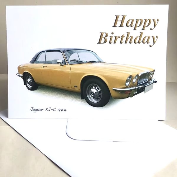 Jaguar XJ-C 1977 - Birthday, Anniversary, Retirement or Plain Cards