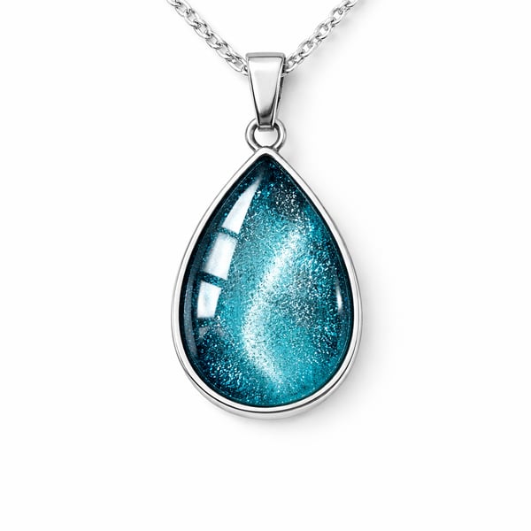 Handcrafted resin pendant