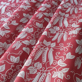 Raspberry Red 'Pea' Fabric