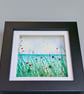 Sea Glass Poppy Coastal Art, Original Beach Watercolour, One-of-a-Kind Handmade - Image 9