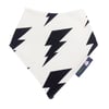 ORGANIC Baby Bandana Dribble Bib in LIGHTENING BOLT - A GIFT IDEA from BellaOski