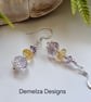 Amatrine Citrine & Amethyst Sterling Silver Earrings  - Image 3