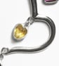 Silver Split Heart Pendant - Image 4