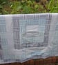 Blue and White Cotton Patchwork Lap Quilt - Image 8