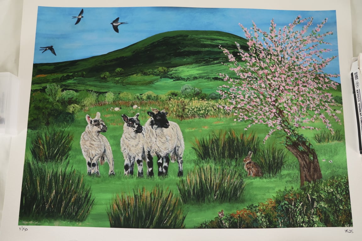Fermanagh Countryside Scene Limited Edition Giclee Print
