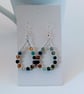 Facetted agate loop earrings - Image 5