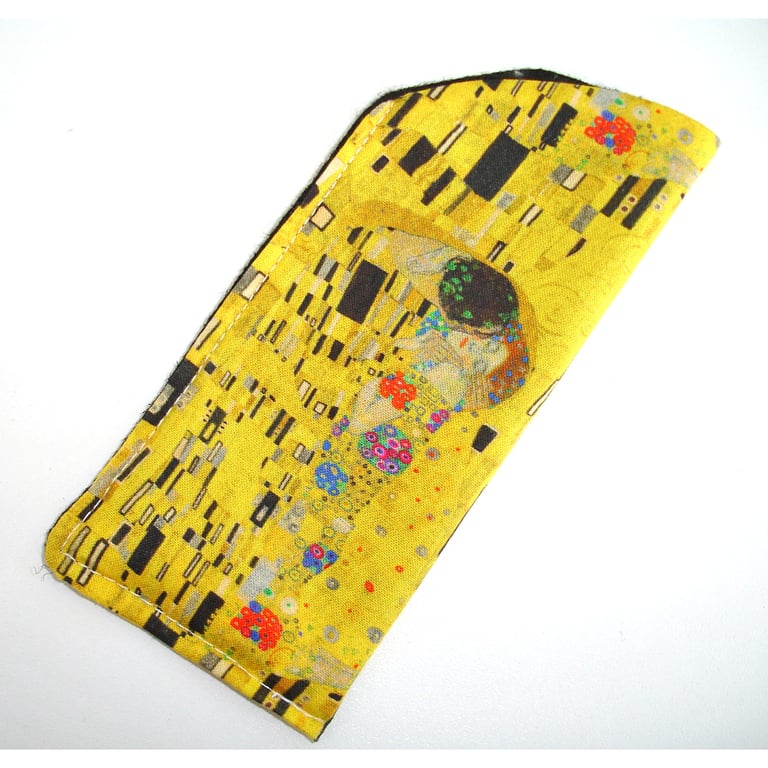 Klimt Glasses Case Gustav Klimt The Kiss Art Print