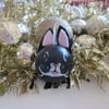 Christmas Tree Bauble Black Bunny Rabbit Pet Nethie Hanging Decoration