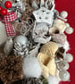 Woodland rustic Christmas wreath Scandinavian winter dried foraged wall hanging  - Image 4