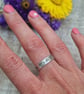 Sterling Silver Boho Style Stamped Ring - JBJ4014 - Image 5