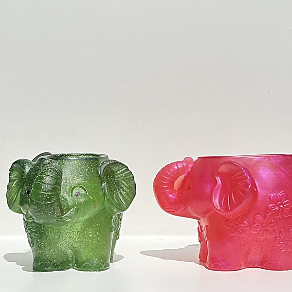 Elephant Plant Pot, Pen Holder. Various Colours Available In "Choose Options"