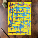 Infinity Yellow A4 Giclee Digital Art Print