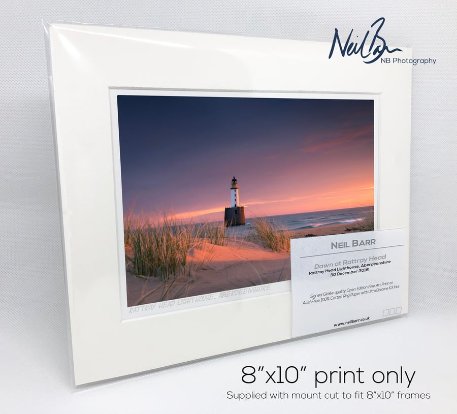 Rattray Head Lighthouse Aberdeenshire Scotland - A5 (10" x 8") Unframed Print