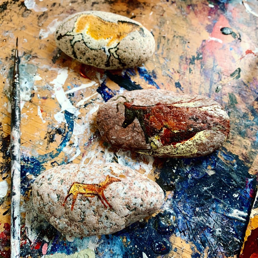 Cave Stones - Prehistoric Animals from Lascaux - MADE TO ORDER
