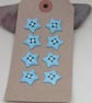 8 Cute Mixed Colour Star Shaped Buttons - Image 3