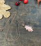 Rose Gold & Copper Oak Leaf Necklace - Image 6