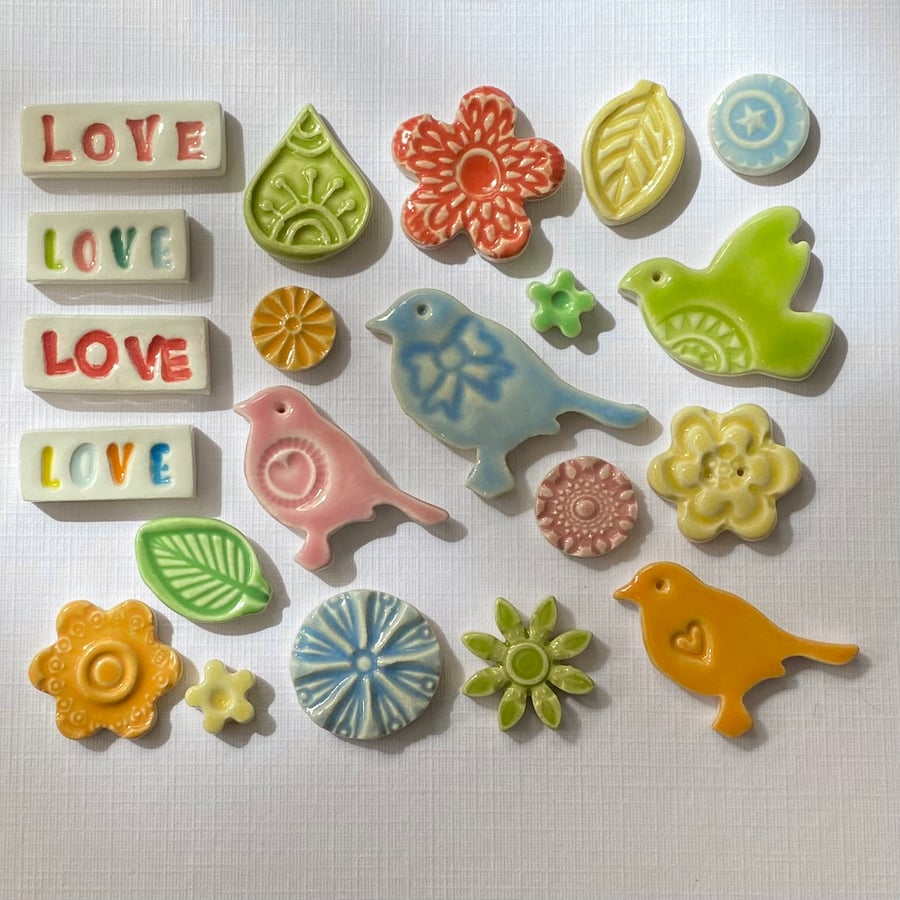 Small mosaic tiles set 16