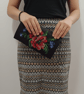 Floral Beaded Evening Clutch - Image 1