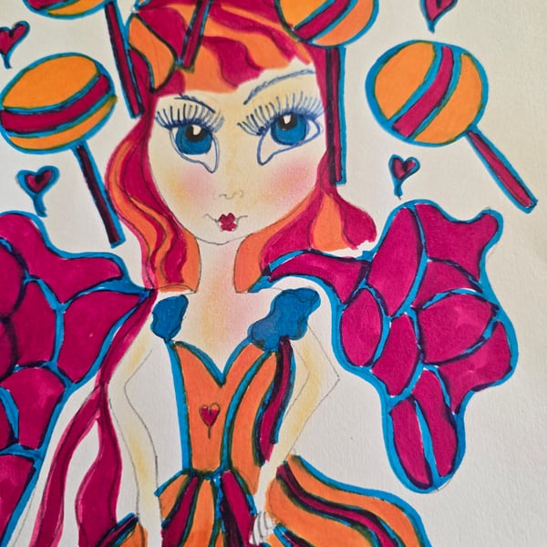 Valentine Fae Drawing 