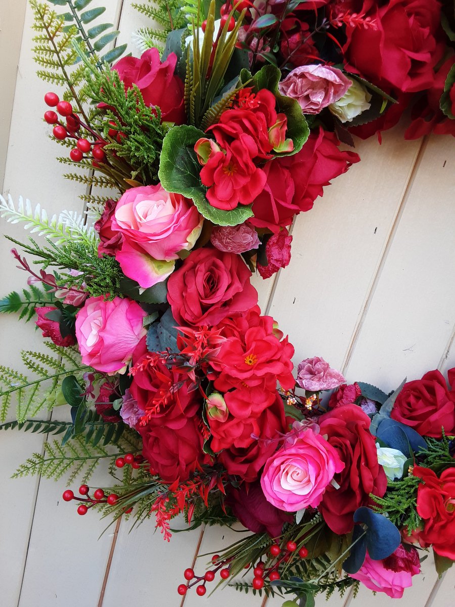 Gloria. 70cm wreath door wall table grave weddings present. 