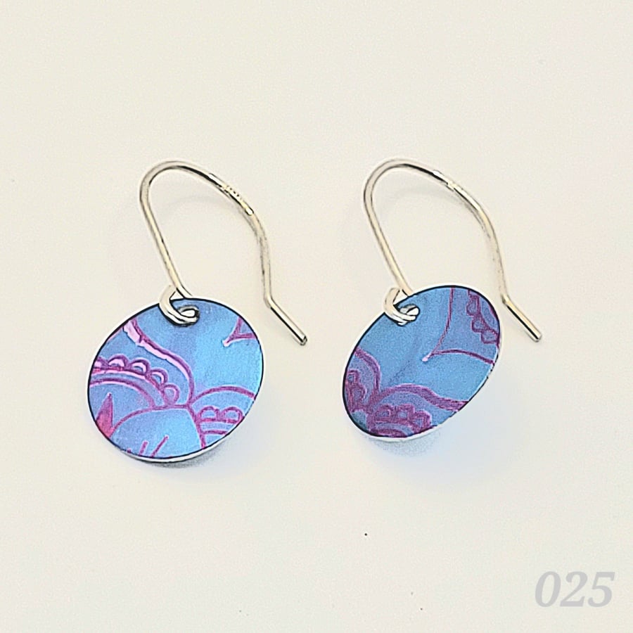 025 - Handmade Aluminium and Silver Reversible Earrings
