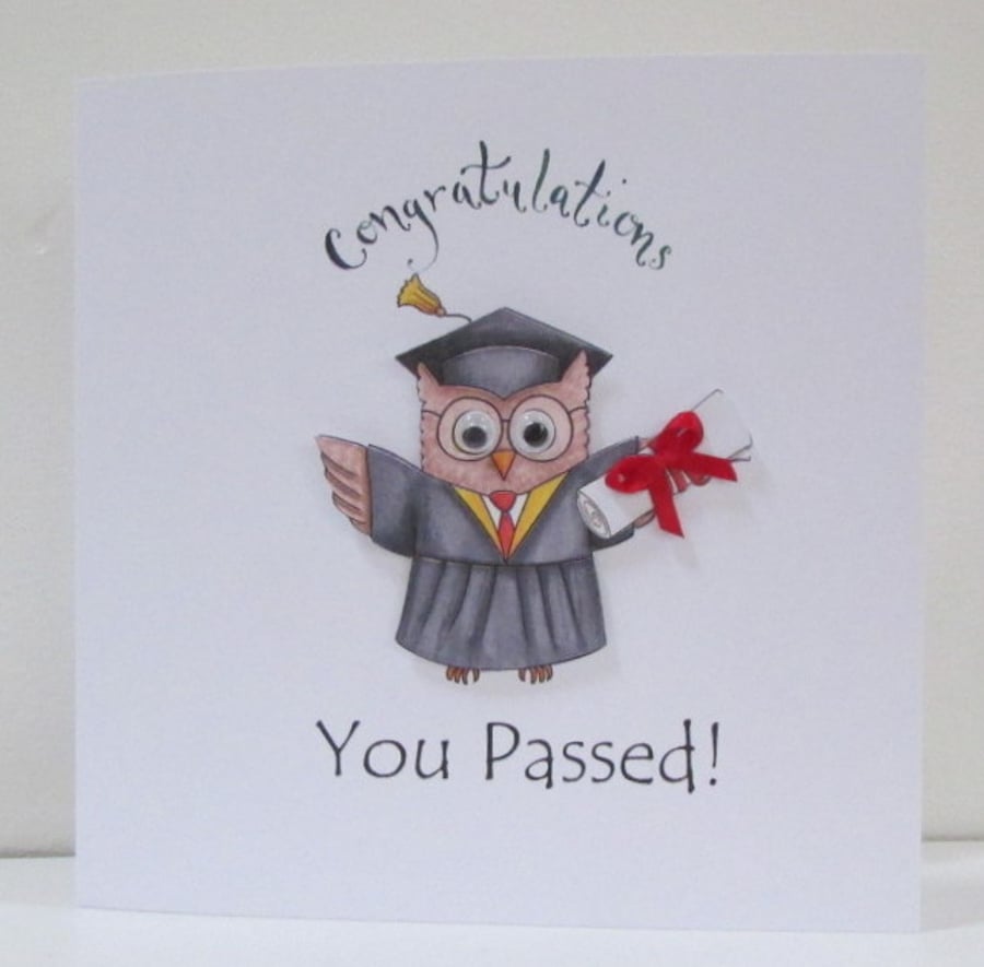 Owl Graduation Card