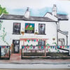 Love and Rockets Pub watercolour print 