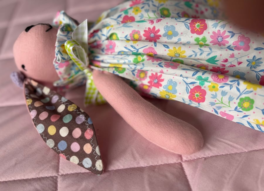 Tilda style fabric bunny handmade