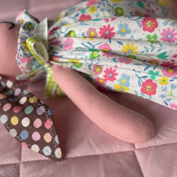 Tilda style fabric bunny handmade