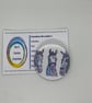 Horse printed Badge 45mm - Image 1
