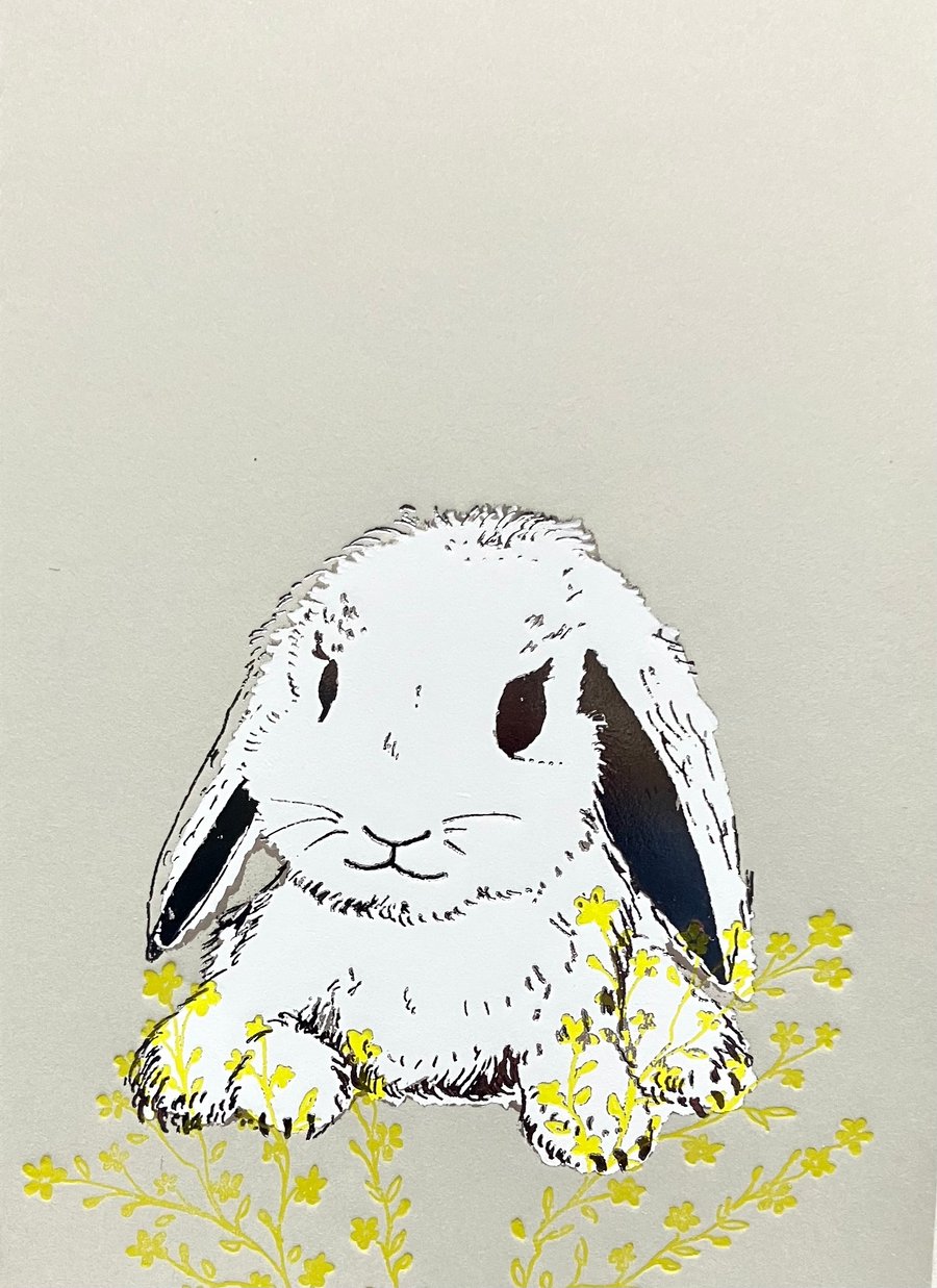 Little Bunny A6 Greetings Card