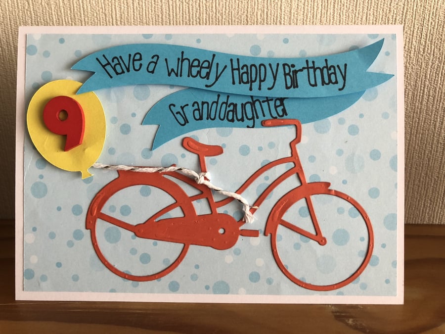 Wheely Happy Birthday Card for a Bicycle Enthusiast Personalisation Available