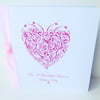 Mother's Day,Greeting Card,'Crystal Heart' Design,Handmade Card