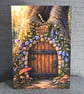 Birthday Card Fairy Door Greeting Card, Magical Fairy, Personalised Insert