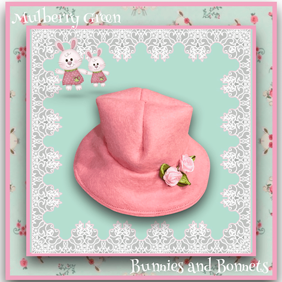 Rose Pink Tailored Hat 