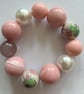 Pretty Pink Chunky Stretch Bracelet - Image 2