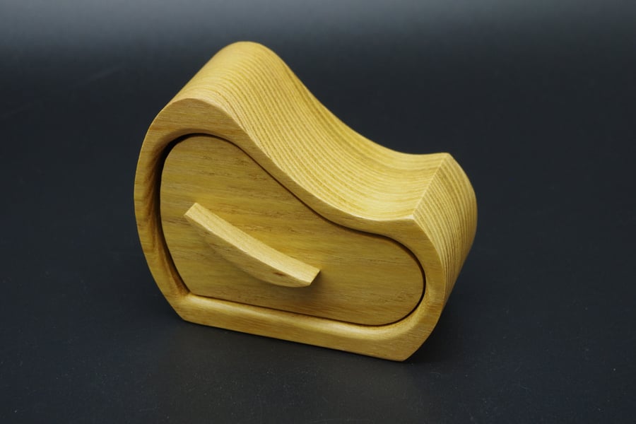 Handmade Wooden Trinket, Jewel Box. With Secret Drawer.