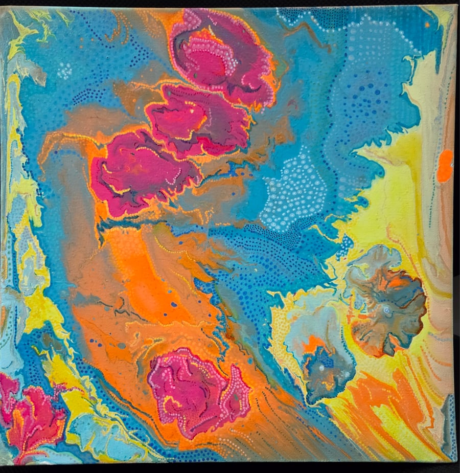 Nipfest original painting - no cats, just vibes